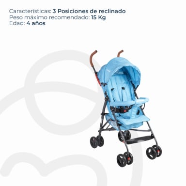 COCHE BEBESIT PARAGUA 5126 CELESTE - 7