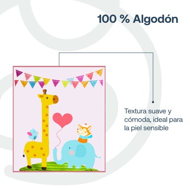 SET CUNA BEBESIT JIRAFA ROSA 5 PIEZAS - 4