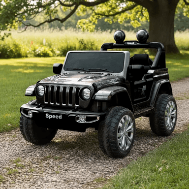 AUTO A BATERIA CAMIONETA RENEGADE NEGRA BEBESIT - 2