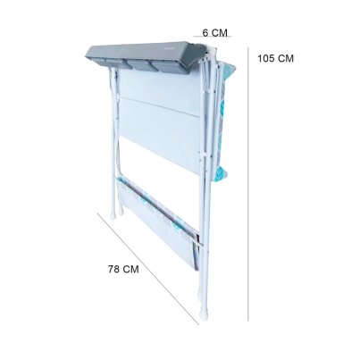 BAÑERA BEBESIT MUDADOR PLEGABLE 2 EN 1 BALTIC BLANCO - 7