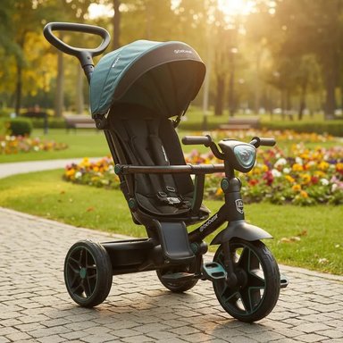TRICICLO INFANTIL EXPLORER VERDE BEBESIT - 2