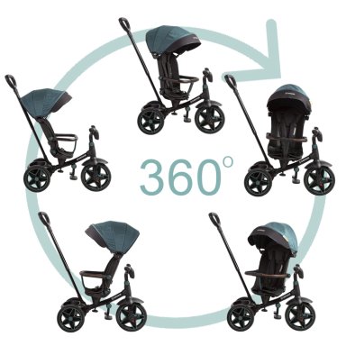 TRICICLO INFANTIL EXPLORER NEGRO BEBESIT - 4
