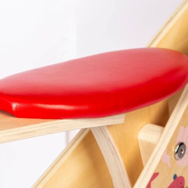 BICICLETA DE EQUILIBRIO APRENDIZAJE MADERA OCE ANO ROJO BEBESIT - 8