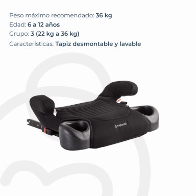 ALZADOR BEBESIT ISOFIX NEGRO - 3