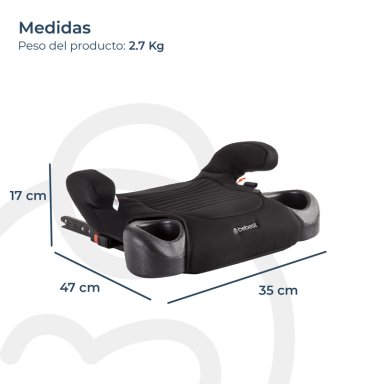 ALZADOR BEBESIT ISOFIX NEGRO - 5