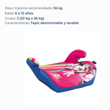 ALZADOR DISNEY AUTO MINNIE ROSADO - 3