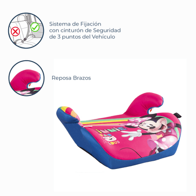 ALZADOR DISNEY AUTO MINNIE ROSADO - 4