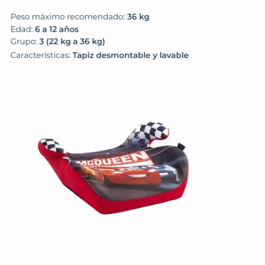 ALZADOR DISNEY AUTO CARS ROJO - 4