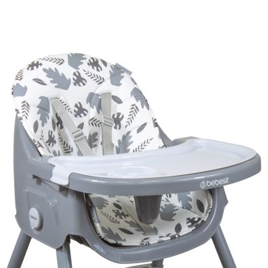 SILLA COMER BEBESIT STEPS GRIS - 5