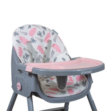 SILLA DE COMER STEPS ROSADA BEBESIT - 4