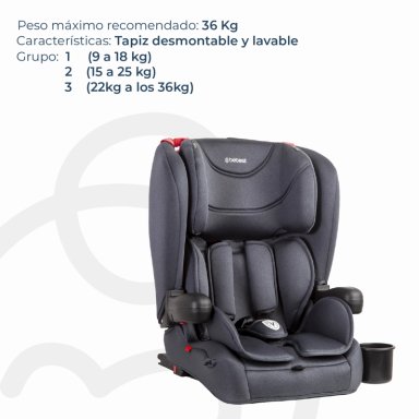 SILLA AUTO BEBESIT BUTACA SMARTFIX NEGRO - 4