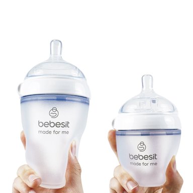 PACK MAMADERA BEBESIT MY CUP + MANILLA Y TETINA BLANCO - 2
