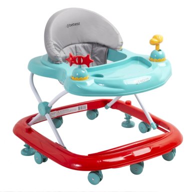 ANDADOR BEBESIT MUSICAL AIRBUS ROJO CELESTE - 3