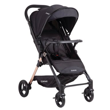 COCHE DE PASEO CITY REVERSIBLE CON BANDEJA NEGRO - 1