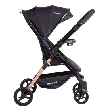 COCHE DE PASEO CITY REVERSIBLE CON BANDEJA NEGRO - 3