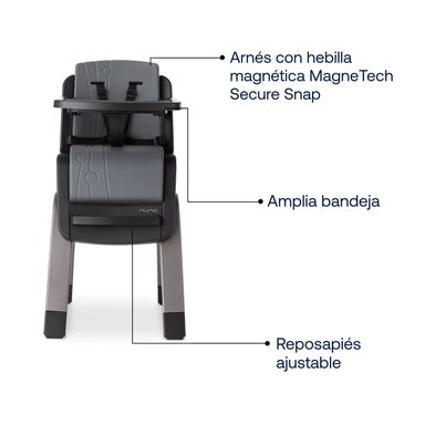 SILLA COMER NUNA ZAAZ PEWTER NEGRO - 3