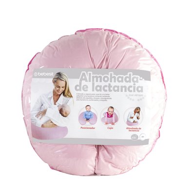 COJIN DE LACTANCIA ROSA BEBESIT - 4