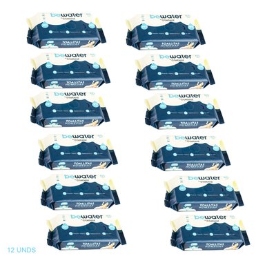WIPES TOALLAS HÚMEDAS BEWATER BEBESIT - CAJA 12X60 UNIDADES - 4