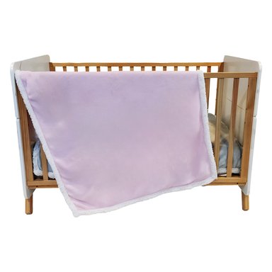 MANTA BEBESIT SHERPA ROSA BEBE HIPOALERGÉNICA 91X127 CM - 5