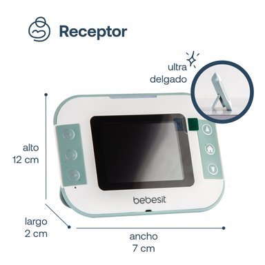 CAMARA MONITOR PORTATIL BEBE LCD 2.4 VISION NOCTURNA BEBESIT BEBESIT - 8