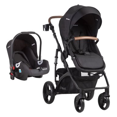 COCHE CUNA BEBESIT TRAVEL SYSTEM QUEST LX NEGRO - 1