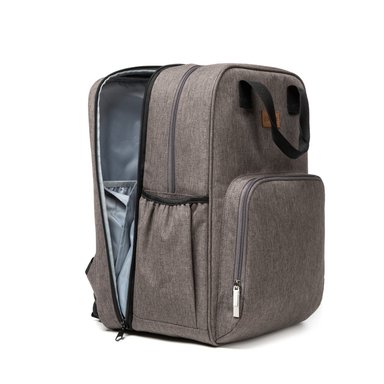 MOCHILA BEBESIT MATERNAL 3EN1 PAÑALERA CUNA Y MUDADOR GRIS - 9