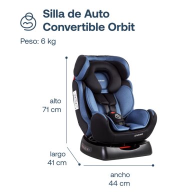 SILLA AUTO BEBESIT ORBIT LX AZUL - 9