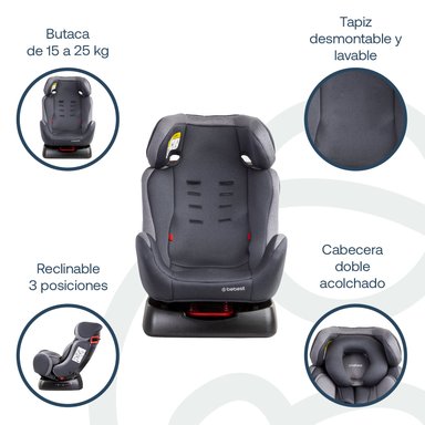 SILLA AUTO BEBESIT ORBIT LX GRIS - 5