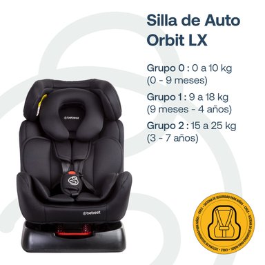 SILLA AUTO BEBESIT ORBIT LX NEGRO - 3