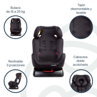 SILLA AUTO BEBESIT ORBIT LX NEGRO - 5