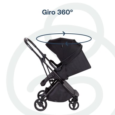 COCHE CUNA TRAVEL SYSTEM SWIFT 360 NEGRO - 9
