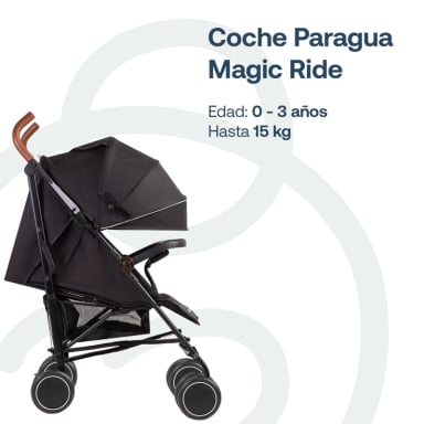 COCHE BEBESIT PARAGUA MAGIC RIDE NEGRO - 3