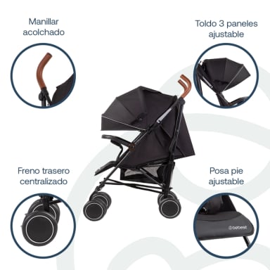 COCHE BEBESIT PARAGUA MAGIC RIDE NEGRO - 5