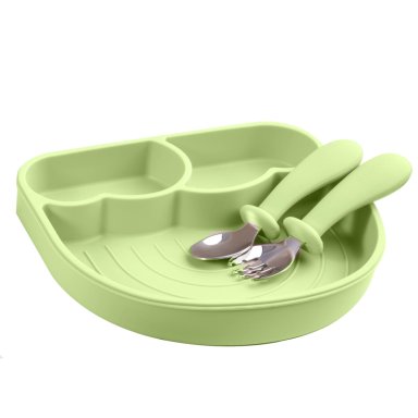 SET BEBESIT ALIMENTACIÓN SUMMER SILICONA VERDE - 4