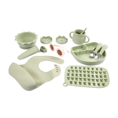 SET BEBESIT ALIMENTACIÓN SUMMER SILICONA VERDE - 5