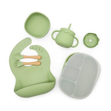 SET BEBESIT ALIMENTACIÓN OCTOBER SILICONA VERDE - 1