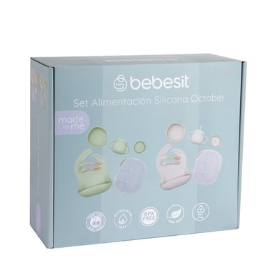 SET BEBESIT ALIMENTACIÓN OCTOBER SILICONA VERDE - 4