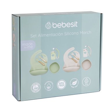 SET BEBESIT ALIMENTACIÓN MARCH SILICONA BEIGE - 6