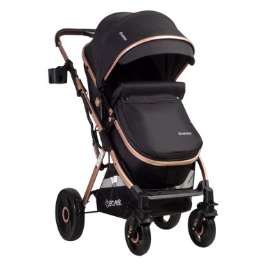 COCHE CUNA PASEO VOX GOLD NEGRO BEBESIT - 3
