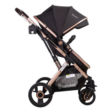 COCHE CUNA PASEO VOX GOLD NEGRO BEBESIT - 4