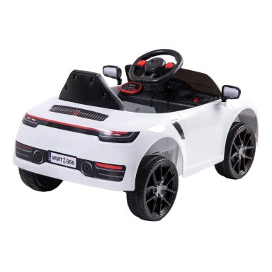 AUTO DEPORTIVO BEBESIT ELÉCTRICO RACE BLANCO - 4