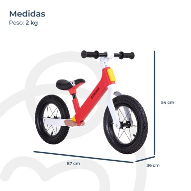 BICICLETA DE APRENDIZAJE BEBESIT NEO ROJO - 7