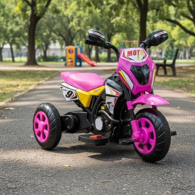 MOTO ELÉCTRICA BEBESIT CROSS ROSA - 2