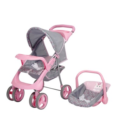 COCHE DE JUGUETE PARA MUÑECA + CUNA UNICORNIO BEBESIT - 2