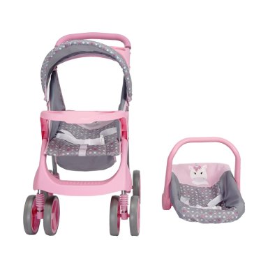 COCHE DE JUGUETE PARA MUÑECA + CUNA UNICORNIO BEBESIT - 3