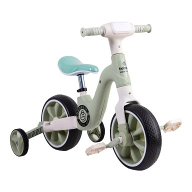 TRICICLO BEBESIT BICICLETA APRENDIZAJE PEDALES 2 EN 1 XT05 VERDE - 1