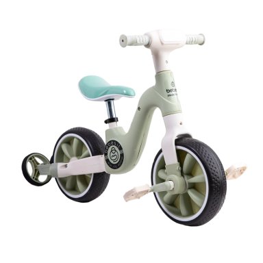 TRICICLO BEBESIT BICICLETA APRENDIZAJE PEDALES 2 EN 1 XT05 VERDE - 8