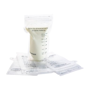 EXTRACTOR LECHE MATERNA DOBLE BEBESIT BLANCO + CONTROL REMOTO + 10 BOLSAS - 4