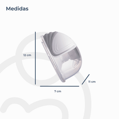 EXTRACTOR LECHE MATERNA DOBLE BEBESIT BLANCO + CONTROL REMOTO + 10 BOLSAS - 9