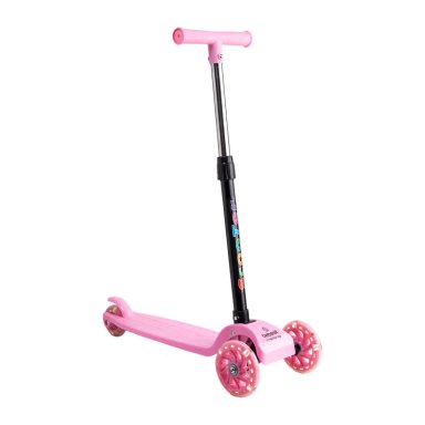 SCOOTER BEBESIT MONOPATÍN 2 EN 1 CON ASIENTO NIÑA PLEGABLE XT04 ROSA - 3
